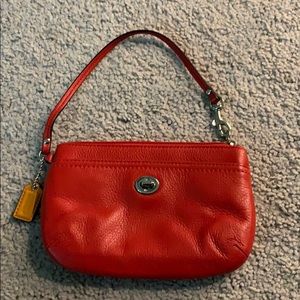Coach Red Wristlet